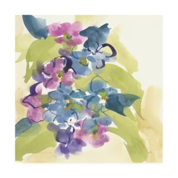 Chris Paschke 'Cool Spring Bouquet 2' Canvas Art, 24x24, Trademark Fine Art, Mfr#: WAP09948-C2424GG